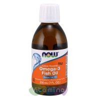 Omega-3 Fish Oil (Жидкий рыбий жир), 200 мл.