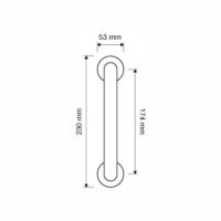 Ручка-скоба Linea Cali  Liberty 1162  MN схема