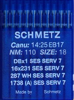 Иглы Schmetz DBx1 SERV7 №120 10 шт