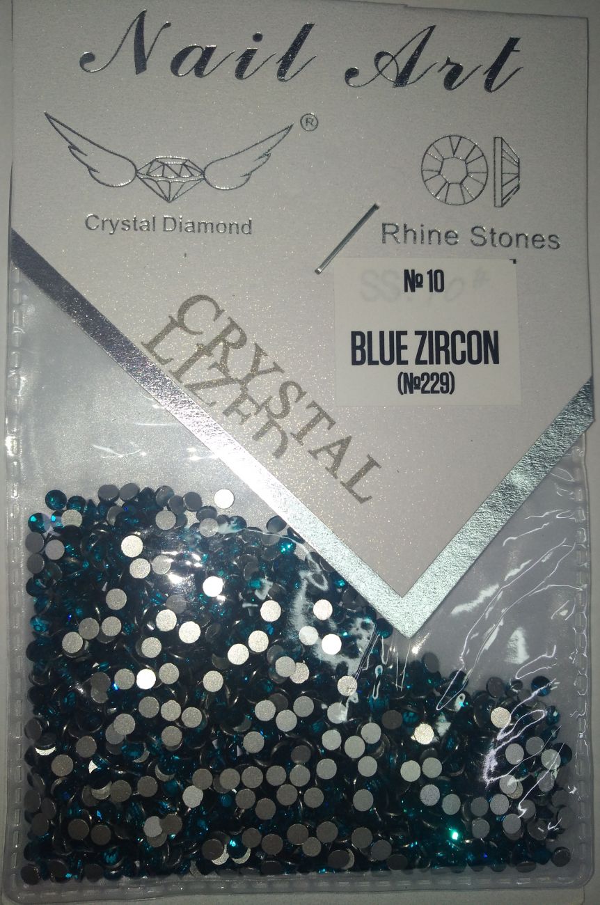 Стразы Nail Art SS10 BLUE ZIRCON (№229) 1440 шт