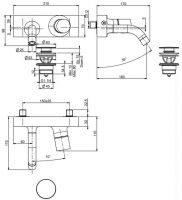 Fima carlo frattini Fluid смеситель для раковины F3861 схема 1