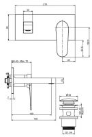 Встраиваемый смеситель для раковины Fima carlo frattini Next F3961X5 схема 2