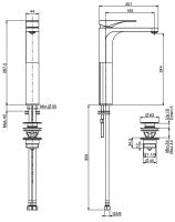 Fima carlo frattini Quad смеситель для раковины F3731 схема 1