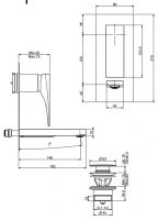 Fima carlo frattini Zeta смеситель для раковины F3971VX5 схема 1