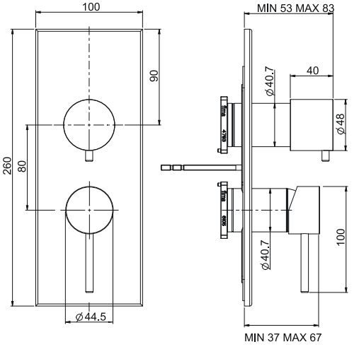 Fima carlo frattini Spillo steel смеситель для ванны/душа F3079X6INOX ФОТО