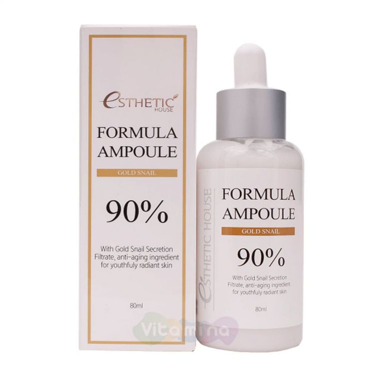 Esthetic House Регенерирующая сыворотка с муцином улитки Formula Ampoule Gold Snail