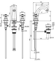 Fima carlo frattini Elizabeth/Epoque смеситель для раковины F5101 схема 1