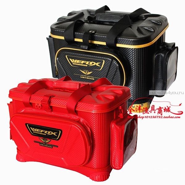 Сумка рыболовная Wefox WBX 3003 / 35L красная, жесткая, допустимая нагрузка 150кг