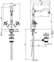 Fima carlo frattini Elizabeth/Epoque смеситель для раковины F5091 схема 1