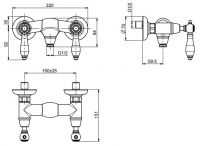 Fima carlo frattini Herend смеситель для душа F5405/1 схема 1