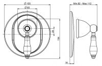 Fima carlo frattini Herend смеситель для ванны/душа F5409/1 схема 1