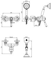 Смеситель для душа Fima carlo frattini Lamp/Bell с ручной лейкой F3365 схема 1