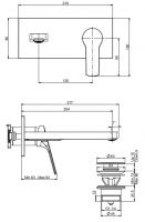 Fima carlo frattini Serie 4 смеситель для раковины F3760LX5 схема 1