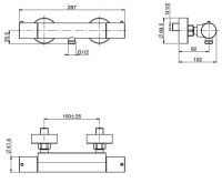 Fima carlo frattini Fimatherm смеситель для душа F4275/1 схема 2