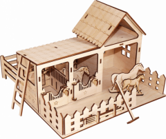Деревянный конструктор Конюшня