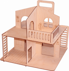 Дачный кукольный домик без крыши