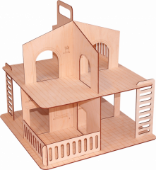 Дачный кукольный домик без крыши