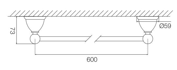 Fima - carlo frattini Style полотенцедержатель F6040/60 схема 1