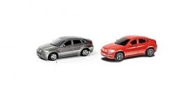 АВТОДРАЙВ. Модель машины масштаб 1:64 BMW X6 (глянц.. серая. красная) (арт. И-1177)