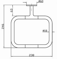 Zucchetti Pan кольцо для полотенец ZAC625 схема 1