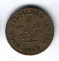 10 пфеннигов 1949 года ФРГ Германия
