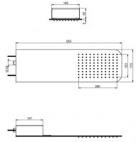 Тропический душ Fima - carlo frattini Wellness F2628 55х17 схема 1