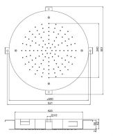 Тропический душ Fima - carlo frattini Wellness F2426 50х50 схема 1