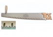 Пила-ножовка Garlick/Lynx One Man Crosscut Saw. Полная длина пилы 102 см длина полотна 91.5 cм (3ft) 1 TPI Thomas Flinn One Man Crosscut Saw 3ft М00006223