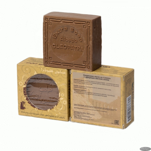 Мыло алеппское оливковое МАСЛО СОСНЫ в картонной коробке, 1 шт./~150 гр
