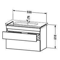 Тумба под раковину Duravit DuraStyle DS 6482 93x44,8 схема 1