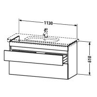 Тумба под раковину Duravit DuraStyle DS 6495 113x44,8 схема 1