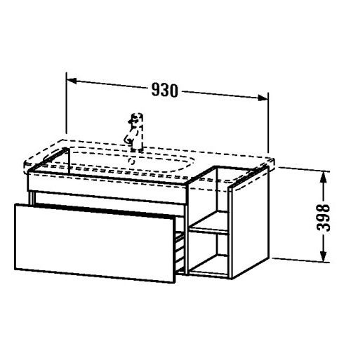 Тумба под раковину Duravit DuraStyle DS 6397 93x44,8 ФОТО