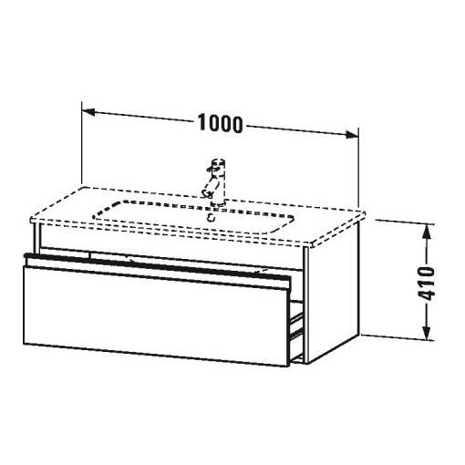 Тумба под раковину Duravit Ketho KT 6420 100x47,5 ФОТО