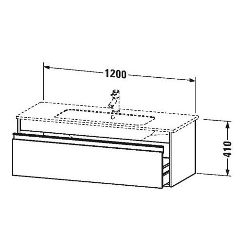 Тумба под раковину Duravit Ketho KT 6421 120x47,5 ФОТО