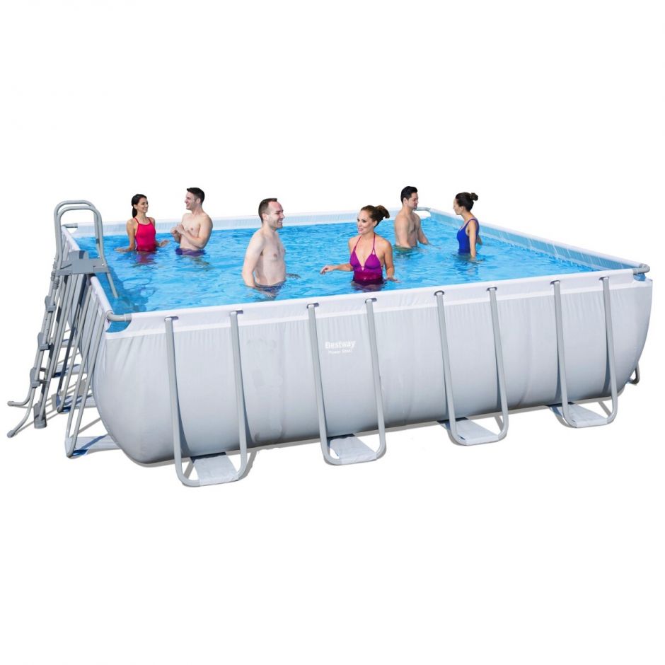 Каркасный бассейн Bestway 56626 (488х488х122) с картриджным фильтром