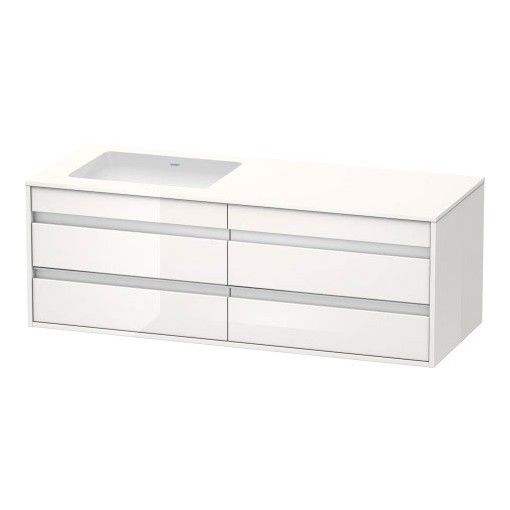 Тумба под раковину Duravit Ketho KT 6857 L/R 140x55 схема 2