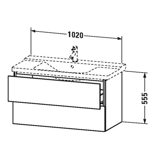 Тумба под раковину Duravit L-Cube LC 6250 102x48,1 ФОТО