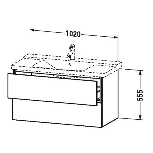 Тумба под раковину Duravit L-Cube LC 6250 102x48,1 ФОТО