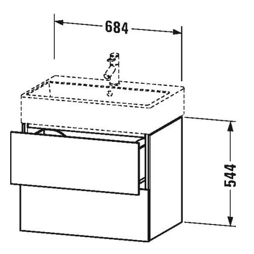 Тумба под раковину Duravit L-Cube LC 6276 68,4x45,9 ФОТО