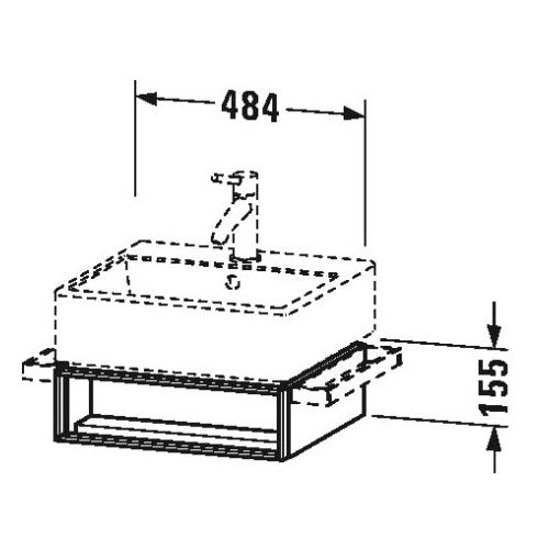 Тумба под раковину Duravit Vero VA 6024 48,4x43,1 ФОТО