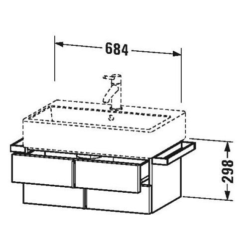 Тумба под раковину Duravit Vero VA 6286 68,4x43,1 ФОТО