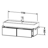 Тумба под раковину Duravit Vero VE6108 115x43,1 схема 1