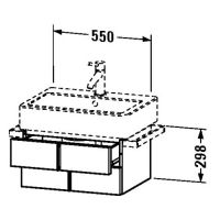 Тумба под раковину Duravit Vero VE6204 55x43,1 схема 1