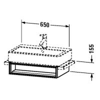 Тумба под раковину Duravit Vero VE6005 65x43,1 схема 1