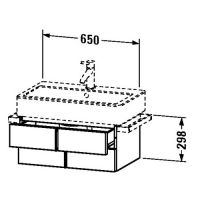 Тумба под раковину Duravit Vero VE6205 65x43,1 схема 1