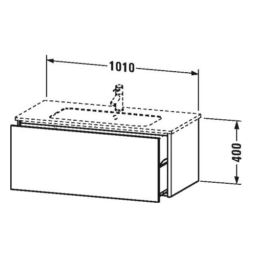 Тумба под раковину Duravit XSquare XS4073 101x47,8 ФОТО