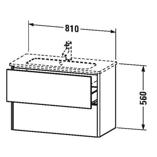 Тумба под раковину Duravit XSquare XS4166 81x38,8 ФОТО