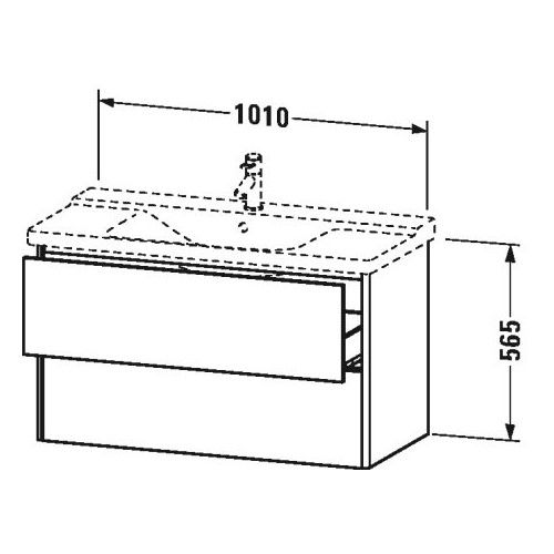 Тумба под раковину Duravit XSquare XS4182 101x47,3 ФОТО