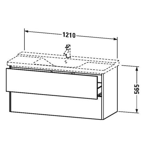 Тумба под раковину Duravit XSquare XS4183 121x47,3 ФОТО