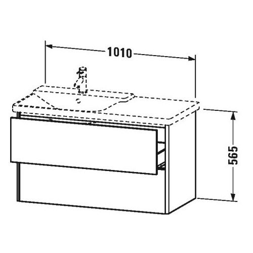 Тумба под раковину Duravit XSquare XS4185 101x47,3 ФОТО